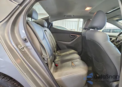 2012 Hyundai Elantra Gls из США, поврежденный, VIN 5NPDH4AE1CH140416